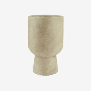 Hasmi Floor Flower Pots Cement Goblet Planters